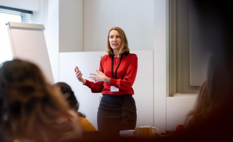 Rachel Arts presenting at International Women's Day for Philips, Eindhoven